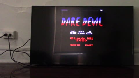 I'm playing dare devil 2600 on atari vcs 800