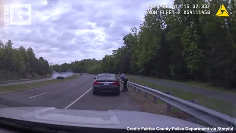HARROWING: TEENS Driving BMW Almost KILL VA Cop Conducting Routine Traffic Stop