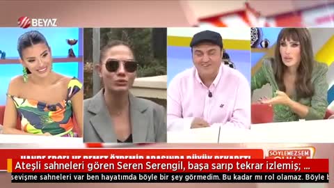 Ateşli sahneleri gören Seren Serengil, başa sarıp tekrar izlemiş: Böyle bir şey olamaz