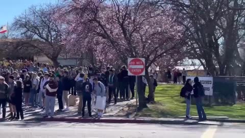 WATCH - Oak Ridge High School students in El Dorado Hills, CA walk out in protest of mask mandates