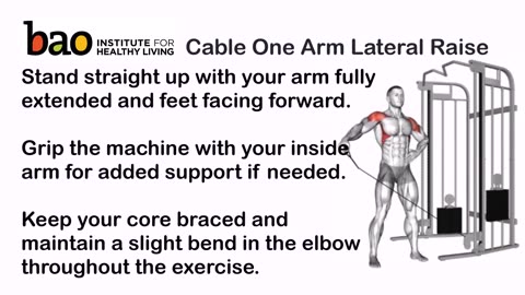 exercise - Cable One Arm Lateral Raise