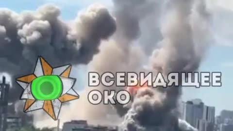 Russian missiles hitting Kyiv City