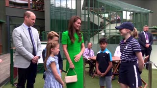 Royals arrive at Wimbledon for men's singles final