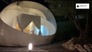 bubble tents night N Moudania GREECE