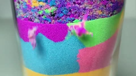 Very Satisfying and Relaxing Kinetic Sand | drop and squish