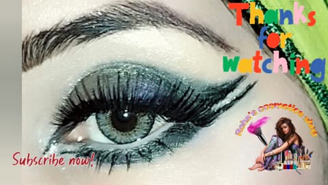 Smoke Eyemakeup With Double Wing Eyeliner 💖 Classic Black Smokey Eyes #tutorial #eyemakeup #viral