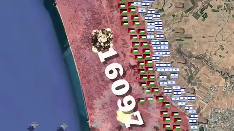 Israeli - Hamas War Animated Map 2023