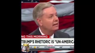 Effeminate warmonger Lindsey Graham: "Tell Donald Trump to go to hell!"