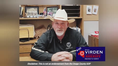 "Re-Elect Eddie Virden for Osage County Sheriff"