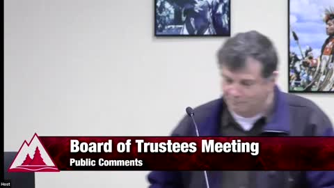 Tim - Public Comment 12/5/22 North Idaho College Board of Trustee Meeting