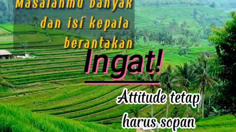 Attitude tetap harus sopan