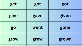 Irregular verbs 4