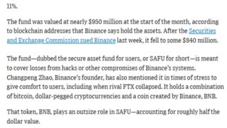 Binance’s Shady “Emergency Fund”