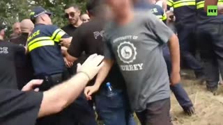 Mob of protesters shuts down LGBTQ festival in Georgia