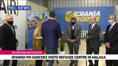 (SEE VIDEO) Spanish PM Sanchez Visits Refugee Centre in Malaga