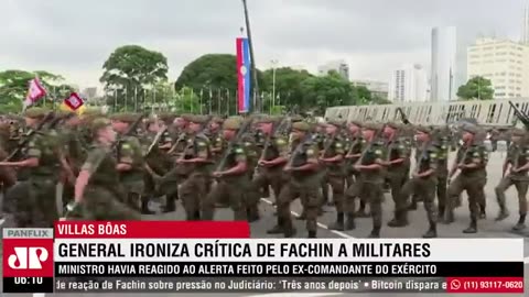 General Villas Bôas ironiza críticas de Edson Fachin a militares.