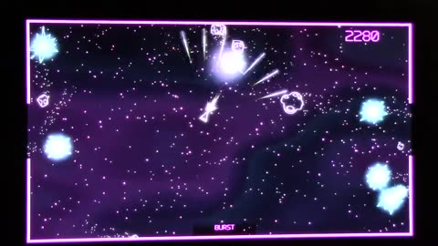 I'm playing asteroids recharged on my new atari vcs