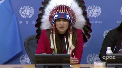 Canada: AFN National Chief RoseAnne Archibald speaks with reporters at U.N. forum – April 19, 2023