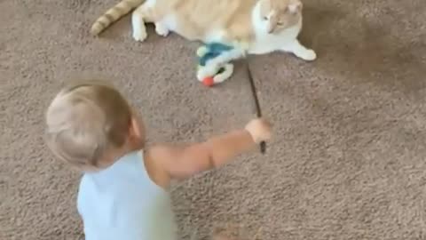 Trending Video of Love of Kids for Cats| Funny Compilation| Babies & kids video