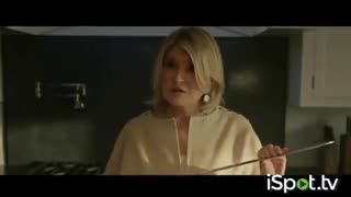 Martha Stewart Sharpens Her Blade against “Unwelcome Guests” in new Pfizer Ad.