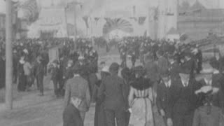 Midway Of Charleston Exposition (1902 Original Black & White Film)