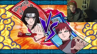 Neji Hyuga VS Gaara In A Naruto Shippuden Clash of Ninja Revolution 3 Battle With Live Commentary