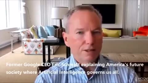 FORMER GOOGLE CEO ERIC SCHMIDT SAYS AMERICA WILL BE GOVERNED BY ROBOTS