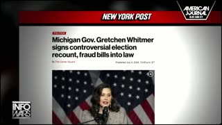 THE RIG IS ON: Whitmer Signs Bill Outlawing Election Recounts