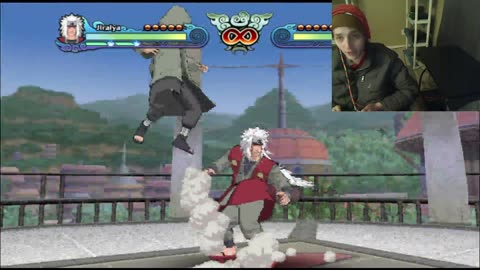 Jiraiya VS Shino Aburame In A Naruto Shippuden Clash of Ninja Revolution 3 Battle