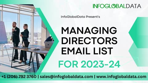 Learn How to Use A Well Segmented Managing Directors Contact Database | InfoGlobalData