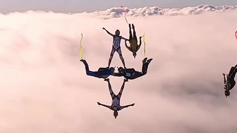 most dangerous hybrid flying#shorts#skydiving