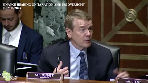 Senator Ron Johnson in Finance Hearing on Taxation and IRS Oversight 7.13.23