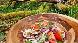 Lamb Kebab's with Naan Bread | Asmr Cooking in the Forest | ASMR cooking NO TALK