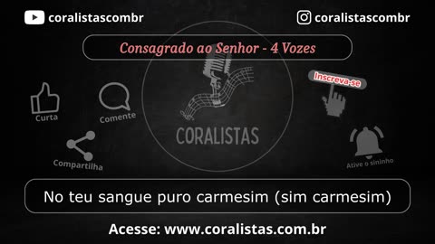 Consagrado ao Senhor - 4 Vozes