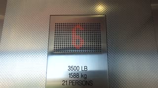 (Not so) Awesome BRAND NEW KONE EcoDisc MRL elevators at the Larson Building garage, Lincoln NE