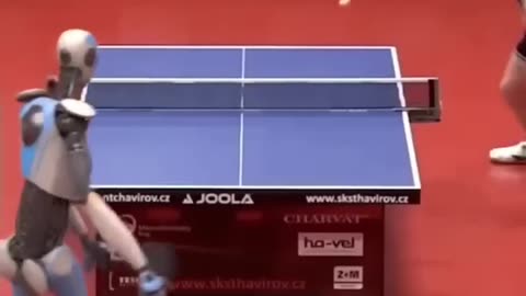 Ai robots taking over ping pong 👀 #shorts