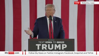 Former US President Donald Trump continues his autumn push and delivers remarks in Iowa.