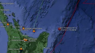 Large Earthquake Shakes North Of New Zealand, Past Tsunamis and Auckland Volcanic Field