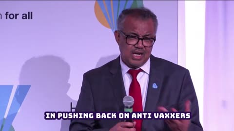 Tedros: "It's Time to Be More Assertive in Countering Anti-Vaxxers