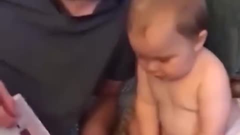 Epic Baby 1st WORD...#shorts #viral #reaction #baby