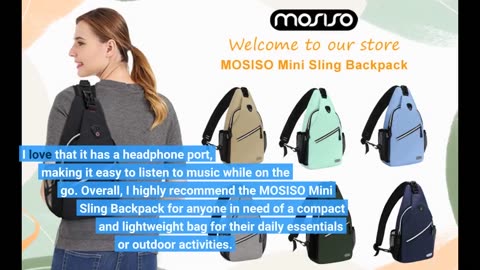 Customer Reviews: MOSISO Mini Sling Backpack,Small Hiking Daypack Travel Outdoor Casual Sports...