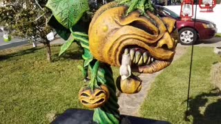 4ft paper mache pumpkin