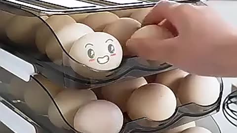 Automatic rolling egg box