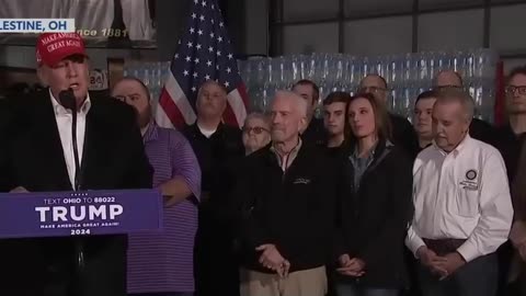 President Trump paid a visit to East Palestine, Ohio