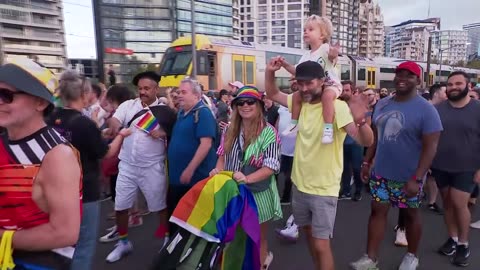 Thousands march to celebrate Australia’s “World Pride” festival