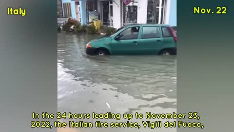 Tempo pazzesco in Italia! Un temporale, allagamenti e forti piogge - MareggiataTempo