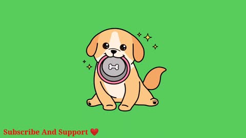 #animationvideo #Greenbackground Cute Dog Animation Green Screen Background Effect | No Copyright