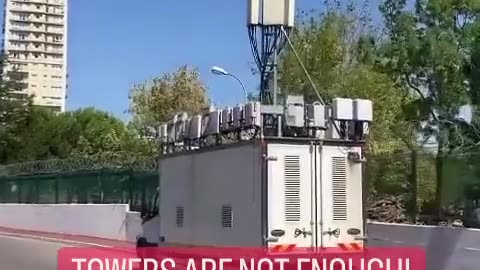 5G towers are not enaugh now they bring in some mobile ones as well.