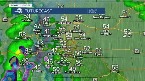 Cool and rainy for Mother's Day in Denver