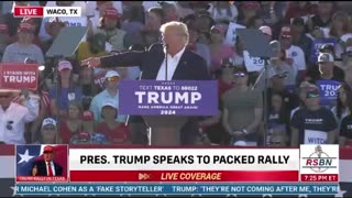 TRUMP HOLDS FIRST 2024 CAMPAIGN RALLY IN WACO, TX